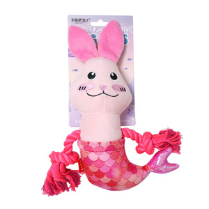 Jouets pour chiens, jouets en peluche durables, à mâcher et qui couinent pour l'auto-entretenement et le divertissement, jouets en corde pour chiens de grande, moyenne et petite taille - Product Image 2