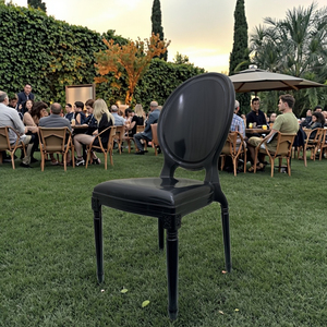 Comment les ventes pas cher Durabel noir PP chaise en plastique noir chaises de fêtes de mariage - Product Image 5