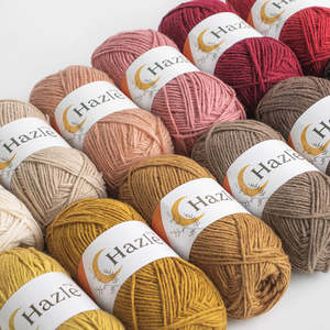 Fil à crocheter YARNA Hazle (100g) – Fil artisanal audacieux, durable, luxueux, léger, pour tissage, fibres naturelles vives et durables - Product Image 1