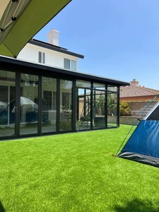 Césped Artificial Sintético para Exteriores, Alfombra Verde de Aspecto Natural, Tacto Realista - Product Image 1