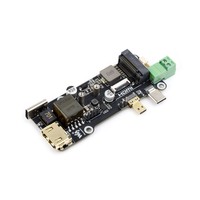 Adaptador Multifuncional PCIe a M.2 (E) para Raspberry Pi 5, Salida 4K, Fuente de Alimentación PoE Integrada y Circuitos de Interfaz PCIe a M.2