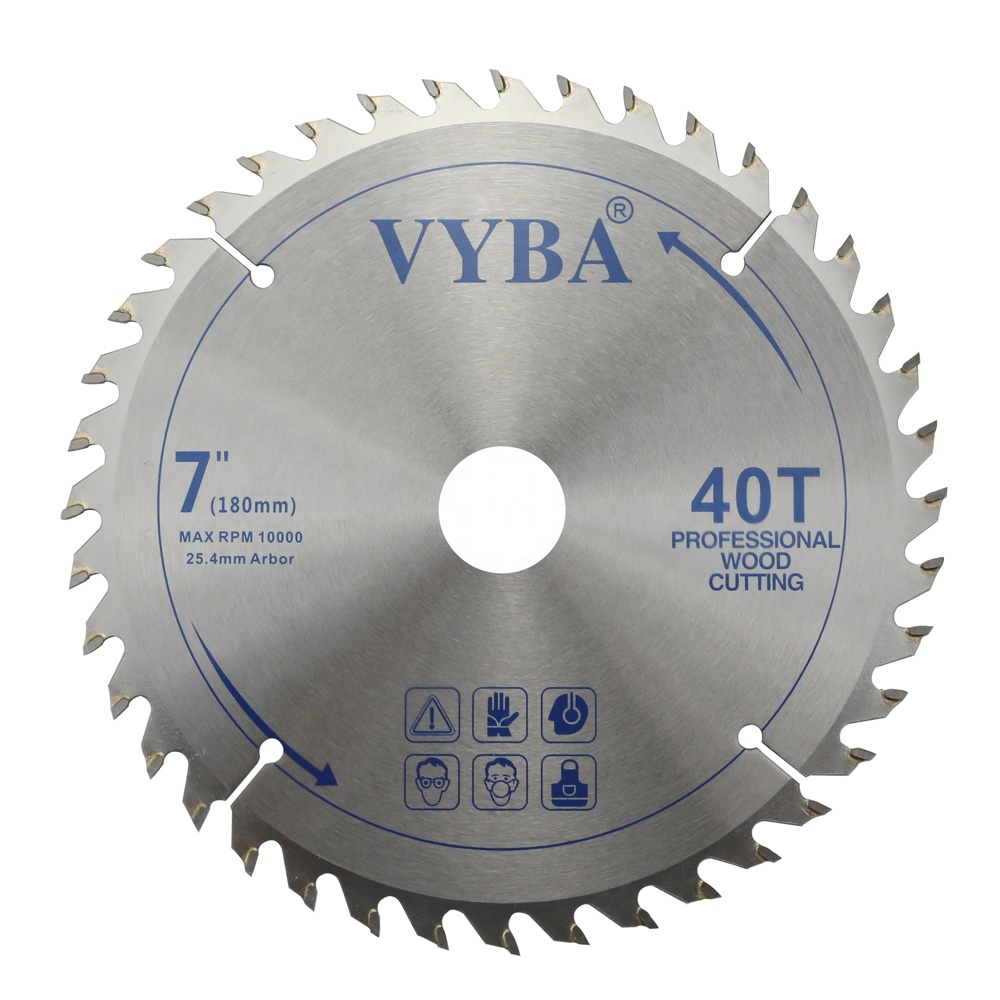 7 1/4 дюйма 40T TCT дисковая пила для резки древесной фанеры