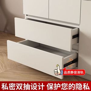 Master Bedroom <b>Wardrobe</b> <b>Large</b> Capacity Floor To Ceiling Storage Cabinet Simple Solid Wood Particleboard One Door Design - Product Image 5