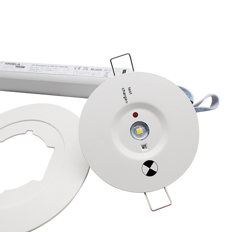 High-quality Emergency Recessed Downlight 2W 3H Runtime D40 D50 AS2293 SAA CE CB LiFePO4 Battery IP20 Ra75 5-Year Warranty