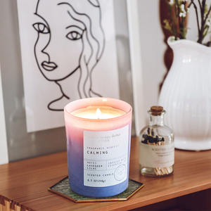 Juego de regalo de vela perfumada de lujo personalizada, vela perfumada de cristal curativo, velas de cera de soja para aromaterapia con cristales en el interior - Product Image 2