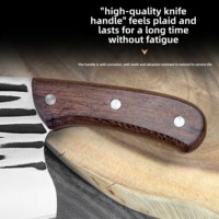 Couteau de cuisine oriental de haute qualité en acier inoxydable 3Cr13 forgé, couteau à découper les os, couteau à poisson pour les restaurants, 15,8 cm