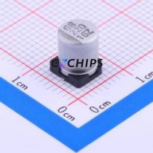 Condensador Electrolítico de Aluminio SMD VEZ221M1CTR-0607, D6.3xL7.7mm 220uF 20% 16V 6.3mm - Product Image 1