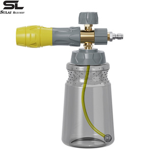Pulvérisateur de mousse Sulai Machinery 1000 ml, pistolet de lavage de voiture manuel haute pression, en alliage d'aluminium, à jet en éventail - Product Image 1