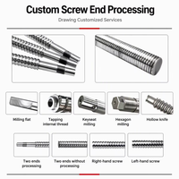 Kit complet de vis à billes SFU de haute précision pour mouvement linéaire CNC, avec écrou, boîtier, unité de support BK BF et coupleur, à filetage roulé