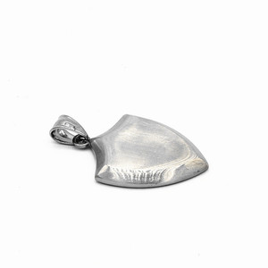 yunnique Silver Shield <b>Pendant</b> <b>For</b> <b>Men</b> Stainless Steel Themed <b>Necklace</b> Gift - Product Image 3