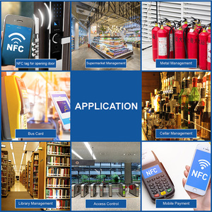 Tem nhãn <span class=keywords><strong>NFC</strong></span> tùy chỉnh <span class=keywords><strong>13.56MHz</strong></span>, cuộn nhãn dán <span class=keywords><strong>NFC</strong></span> 25mm, chống kim loại, dùng cho quản lý tài sản - Product Image 4