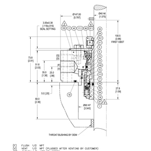 Flowserve QBQW a cartuccia singola guarnizione meccanica per pompa Shenyang <span class=keywords><strong>Fonda</strong></span> 2.125 pollici F001761860 - Product Image 1