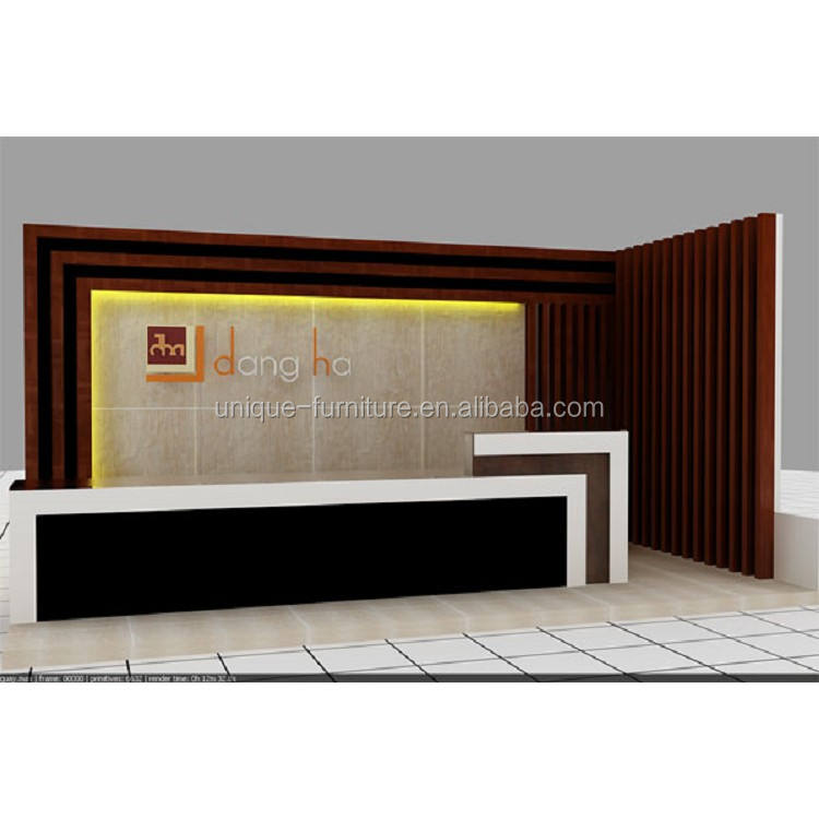 Bancone Reception Moderno - Per Negozi, Uffici E Bar Con Piano In Marmo 100x40x90 Cm - Foto 7