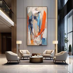 Personalizado pintado à mão pintura a óleo abstrata parede decoração casa pintura a óleo sobre tela - Product Image 4