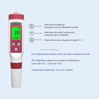 Testeur de pH de l'eau d'aquaculture 4 en 1 Bluetooth 2025, analyseur intelligent de la qualité de l'eau de piscine, mètre TDS EC, stylo analyseur de la qualité de l'eau potable