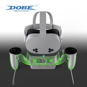 DOBE 2000MA Piles rechargeables Charge rapide Bouton tactile Station de charge pour <span class=keywords><strong>Meta</strong></span> Quest2 3 3S Jeu VR Casque Accessoires - Product Image 3