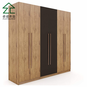 Modularer 3-Türiger Großer L-förmiger Holzkleiderschrank Moderne Umweltfreundliche Materialien Zerlegbare Struktur für Schlafzimmer-Aufbewahrung - Product Image 3