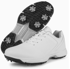Men <b>Golf</b> Shoes Non Slip Waterproof Cushioning <b>Golf</b> Sneakers Leather Microfiber Mesh Lace Up Course Footwear - Product Image 2
