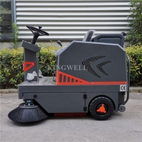 Balayeuse de voirie électrique KW-1200, balayeuse de rue, balayeuse de sol pour le nettoyage, machine de voirie autoportée