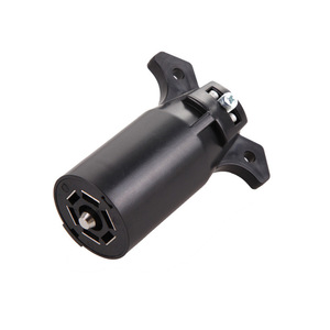 Trailer <b>Caravan</b> <b>Plug</b> 7 Pin Waterproof Connector Automotive Black Plastic UP1701 - Product Image 2