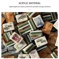 Jeu de Mahjong américain de luxe en acrylique gravé, série Tortoise Joy, vente chaude, jeu de table, cadeau, divertissement pour adultes, casino