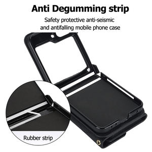 Étui de téléphone portable classique pliable antichoc avec rabat à chaîne pour Samsung Galaxy, Huawei, Oppo, Moto et Vivo - Product Image 3