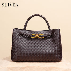 Mode nouvelle Texture tissé sac fourre-tout Niche grande capacité sac à bandoulière de poche lumière luxe loisirs cent sacs pour femmes - Product Image 5