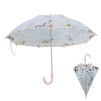 YS-6026 Parapluie promotionnel pour enfants, mignon, à paillettes, en fibre de verre, 8 baleines, coupe-vent, protection contre la pluie, certifié BSCI Sedex Audit Factory