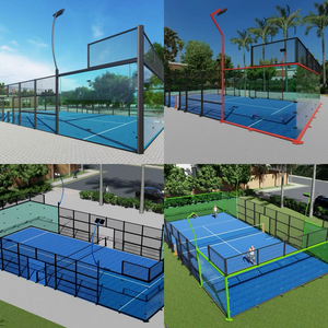 Cancha de Pádel Panorámica Personalizada, Fabricada a Medida, con Césped Artificial, Construcción de Acero Galvanizado + Revestimiento de PVC, Garantía de 10 Años, 20m*10m, 8 Piezas - Product Image 4