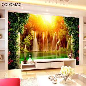 <span class=keywords><strong>Papier</strong></span> <span class=keywords><strong>peint</strong></span> photo 3D sur mesure de grande taille, non tissé, cascade, paysage naturel, décoration de fond, salon, <span class=keywords><strong>papier</strong></span> <span class=keywords><strong>peint</strong></span> à coller et à décoller - Product Image 1
