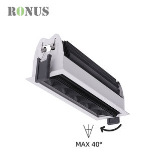 3W * 5 <span class=keywords><strong>Plafond</strong></span> <span class=keywords><strong>Rectangulaire</strong></span> LED Réglable 15W <span class=keywords><strong>Spot</strong></span> Down Light Dimmable COB Encastré Linéaire Downlight - Product Image 3