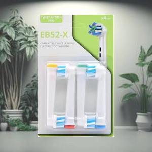 Têtes de <span class=keywords><strong>brosse</strong></span> de rechange pour <span class=keywords><strong>brosse</strong></span> à dents électrique sans brevet Oral Care, lot de 4 brosses pour la série <span class=keywords><strong>Io</strong></span> <span class=keywords><strong>9</strong></span> - Product Image 3