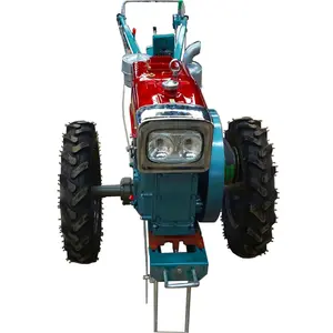 Ucuz Mini traktör arkasında yürümek tarım manuel başlangıç el traktör iki tekerlekli 12HP 6.00-14 iki tekerlekli traktör lastiği satış