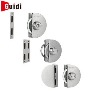 Modernes, langlebiges SUS 304 Edelstahl-Glastürschloss für Doppeltüren, ohne Bohren, Zentralverriegelung, Einzeltür-Schraubverschluss - Product Image 2
