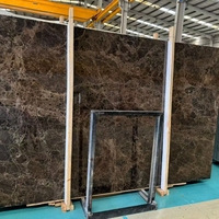 Losas y Azulejos de Mármol Emperador Oscuro Natural, Mármol Marrón Premium con Vetas Blancas para Pisos, Baños, Muebles de Baño y Paredes Decorativas