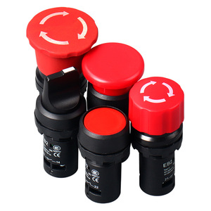 Interruptor de Botón Pulsador Tipo Hongo Chkl Serie EB2 de 22mm, 1NA 1NC, Carcasa Ignífuga, Reinicio Automático, Parada de Emergencia - Product Image 5