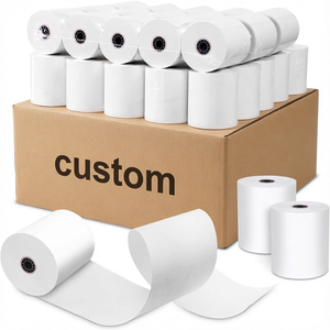 Rotolo di Carta Termica Monostrato 57x40mm <span class=keywords><strong>per</strong></span> Registratore di Cassa e Stampante <span class=keywords><strong>POS</strong></span>, Compatibile con Sistemi <span class=keywords><strong>POS</strong></span> da 80mm e 57mm - Product Image 1