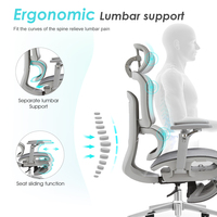 Chaise de bureau de direction haut de gamme avec siège large, inclinable, pivotante, support lombaire ergonomique et repose-pieds
