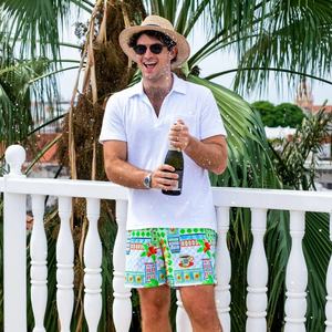 Custom Full Over Printed <b>Men's</b> Flower <b>Shirt</b> Hawaiian Sets Casual Button Down Beach Wear Short Sleeve T <b>Shirt</b> - Product Image 3