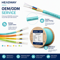 Cable de Fibra Óptica Multimodo OM4 de 4 Hilos para Interiores con Cubierta de PVC para Aplicaciones FTTH