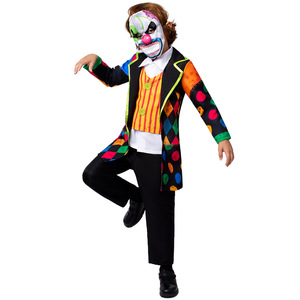 Costumi da Clown Pazzo per Bambini e Bambine per Carnevale e Halloween 2024, Travestimenti per Giochi di Ruolo, Costumi di Fantasia, Regalo per Travestimenti - Product Image 5