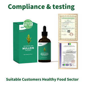 Extracto de Hoja de Gordolobo Orgánico en Gotas, para Limpieza y Desintoxicación Pulmonar, Cumple con las Normas de EE. UU./UE, Gran Venta - Product Image 5