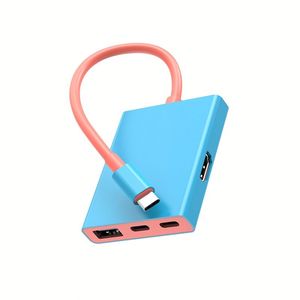 4 in 1 <b>USB</b> C <b>Hub</b> 3.0 Multi-Function Type C HDTV Adapter Converter 4K HDTV SD Docking Station ABS Laptop Charging Data Cable - Product Image 1