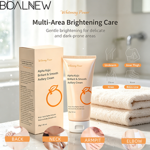 OEM ODM Brilliant Smooth Axillary Cream Whitening Multi-area Cream with Kojic Acid Alpha Arbutin <strong>Body</strong> Dark Spot Corrector Cream - Product Image 4