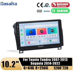 Dasaita 10 pulgadas pantalla táctil Android coche <span class=keywords><strong>Radio</strong></span> GPS coche estéreo con Carplay y Qualcomm665 ayuda inversa para Toyota Tundra Sequoia - Product Image 4
