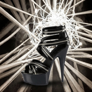 Sandales de créateur à talon compensé ultra-hautes et plateforme, style gothique rétro, à bout ouvert, antidérapantes, pour l'été, idéales pour la pole dance - Product Image 3