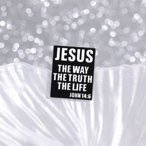 Sming Pins Jesús <span class=keywords><strong>el</strong></span> <span class=keywords><strong>camino</strong></span> <span class=keywords><strong>la</strong></span> <span class=keywords><strong>verdad</strong></span> y <span class=keywords><strong>la</strong></span> vida esmalte Pin Jesucristo insignia broches joyería mochila accesorios Cristiano - Product Image 3