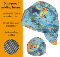 100% coton casque de sécurité chapeau ignifuge et ignifuge lavable et Durable pur coton Style américain soudage vêtements sauvetage
