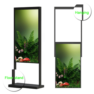 Độ sáng cao 43 50 55 65 inch trong nhà cửa sổ phải đối mặt với hiển thị kỹ thuật số biển hai mặt hàng đầu TREO LCD quảng cáo hiển thị - Product Image 1