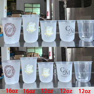 แก้วสีขาวขนาด 350 มล. 500/700 มล. 12 ออนซ์  พลาสติก PP  สีไม่จำกัด  แบบกำหนดเองได้  ผิวด้าน/ผิวเงา  พร้อมฝาปิด  กระดาษเช็ดปาก สำหรับชาผลไม้  แก้วแบบมีลายชื่อ - Product Image 2